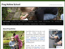 Tablet Screenshot of froghollowschool.com